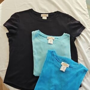 Talbots Classic Tee Shirts  Lot of 3